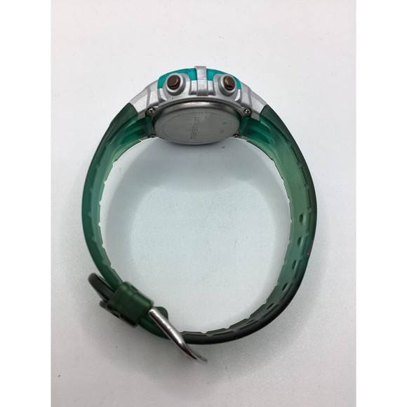 Marathon Woman Digital Day Date Alarm Timer Indiglo Green Band Watch - Picture 4 of 6